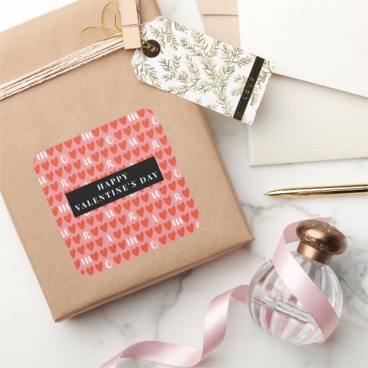 Stylist Schattige Sweet Heart Pattern Stickers & L (Geschenken)