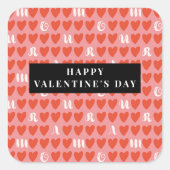 Stylist Schattige Sweet Heart Pattern Stickers & L (Voorkant)