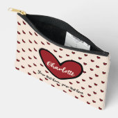 Stylist Schattige Sweet Red Heart Patroon Geschenk Etui (Open)