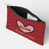 Stylist Schattige Sweet Red Heart Patroon Geschenk Etui (Open)