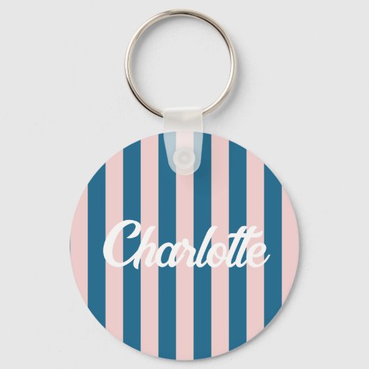 Stylist Schattige Sweet Red Heart Pattern Monogram Sleutelhanger (Voorkant)