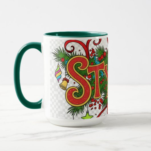 Stylist Schoonheidsspecialist- Cute Festieve Profe Mok (Links)