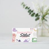 stylist script chic visitekaartje Modern (Staand voorkant)