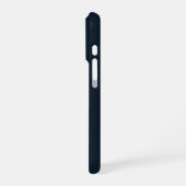 Stylist Script Metallic Navy Blauwe Gouden Monogra iPhone Hoesje (Linkerkant)