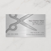 Stylist Silver Appointment Visitekaartje (Voorkant)