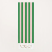 Stylist Stripes Gepersonaliseerde geschenken Monog Yogamat (Voorkant)