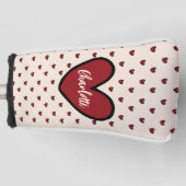 Stylist Sweet Heart Gepersonaliseerde geschenken s Golfheadcover (Voorkant)