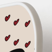 Stylist Sweet Heart Gepersonaliseerde geschenken s Pickleball Paddle (Links Detail)