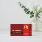 Stylist Template Office Manager Identity Global Visitekaartje (Staand voorkant)
