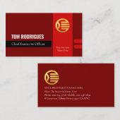 Stylist Template Office Manager Identity Global Visitekaartje (Voorkant / Achterkant)