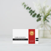 Stylist Template Office Manager Template Visitekaartje (Staand voorkant)