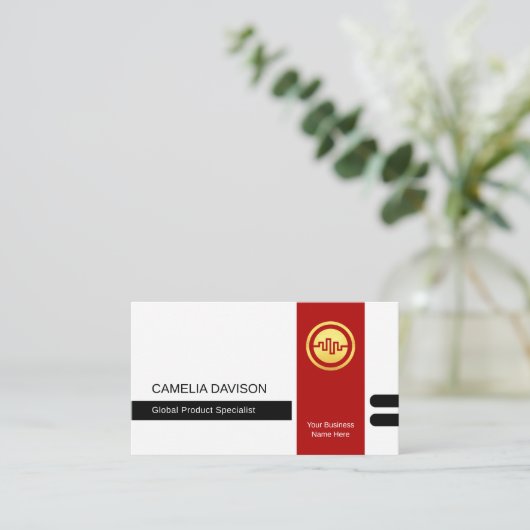 Stylist Template Office Manager Template Visitekaartje (Staand voorkant)