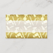 Stylist Tools Gouden Glitters Luxe Visitekaartje (Achterkant)