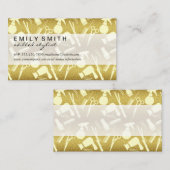 Stylist Tools Gouden Glitters Luxe Visitekaartje (Voorkant / Achterkant)