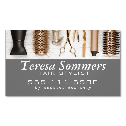 Stylist Tools Modern Magnetisch Visitekaartje (Voorkant)