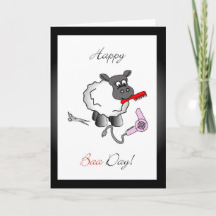 Stylist verjaardagsfeest wenskaart kaart