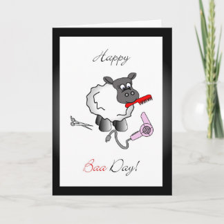 Stylist verjaardagsfeest wenskaart kaart