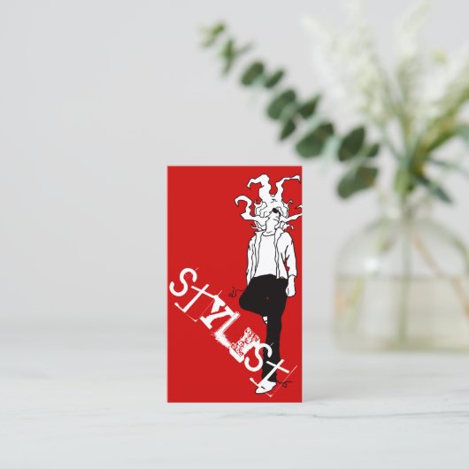 stylist visitekaartje (Staand voorkant)
