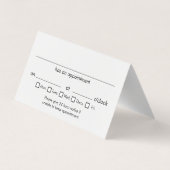 Stylist White Appointment Visitekaartje (Achterkant)