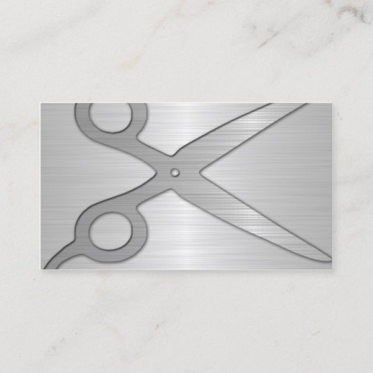 Stylist Zilver Visitekaartje (Achterkant)