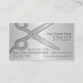 Stylist Zilver Visitekaartje (Voorkant)
