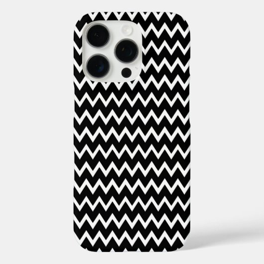 Stylist zwart-wit Chevron Case-Mate iPhone Case (Achterkant)