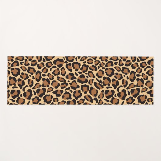 Stylista Leopard-afdrukpatroon Yogamat (Voorkant (horizontaal))