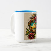 "Stylist's Choice Tweekleurige Koffiemok (Voorkant links)