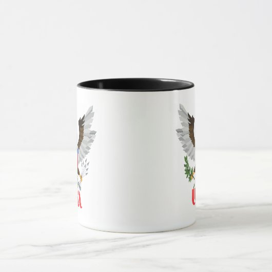 Stylized American Bald Eagle National Emblem Mok (Midden)