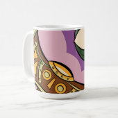 Stylized Axe and Flower Design Koffiemok (Voorkant links)