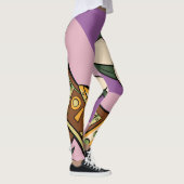 Stylized Axe and Flower Design Leggings (Rechts)