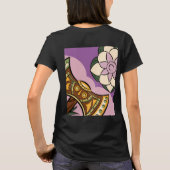 Stylized Axe and Flower Design T-shirt (Achterkant)