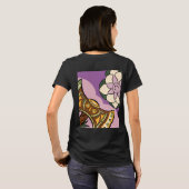Stylized Axe and Flower Design T-shirt (Achterkant volledig)