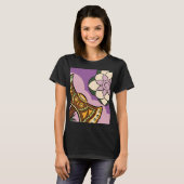 Stylized Axe and Flower Design T-shirt (Voorkant volledig)