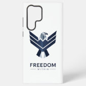 Stylized Blue Eagle "Freedom Within" Samsung Galaxy Hoesje (Achterkant)
