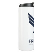 Stylized Blue Eagle "Freedom Within" Thermosbeker (Gedraaid links)