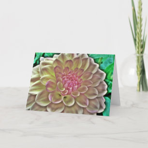 Stylized Dahlia Kaart