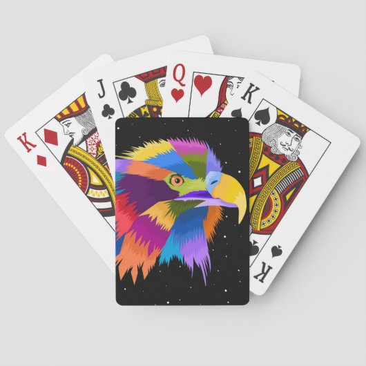 Stylized Eagle Pop Pokerkaarten (Achterkant)