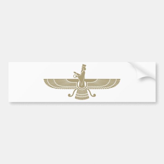 Stylized Faravahar Bumpersticker (Voorkant)