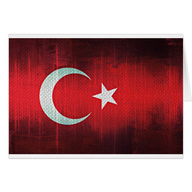 Stylized Flag of Turkey (Voorkant Horizontaal)