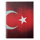 Stylized Flag of Turkey Notitieboek (Voorkant)