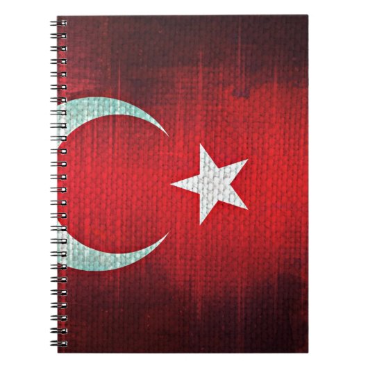 Stylized Flag of Turkey Notitieboek (Voorkant)