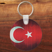 Stylized Flag of Turkey Sleutelhanger (Voorkant)