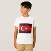 Stylized Flag of Turkey T-shirt (Voorkant volledig)
