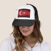 Stylized Flag of Turkey Trucker Pet (In situ)