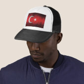 Stylized Flag of Turkey Trucker Pet (In situ)