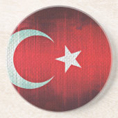 Stylized Flag of Turkey Zandsteen Onderzetter (Voorkant)