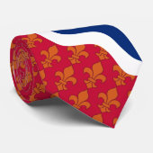 Stylized flag theme of St. Louis, Missouri Stropdas (Opgerold)
