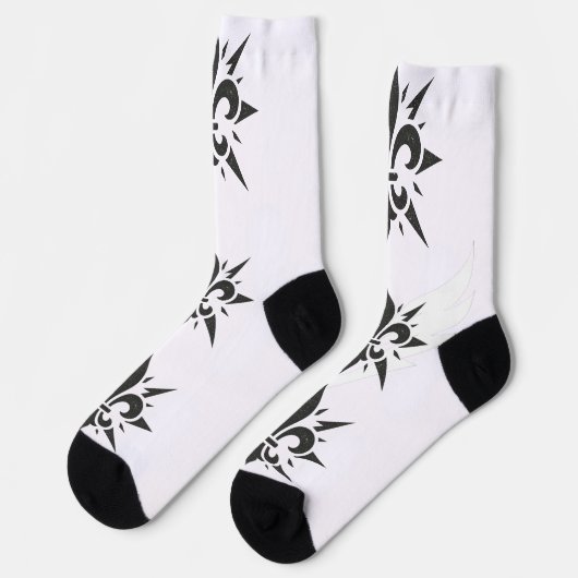 "Stylized Fleur-de-lis" Crew Socks Sokken (Links)