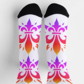 "Stylized Fleur-de-lis" Crew Socks Sokken (Top)
